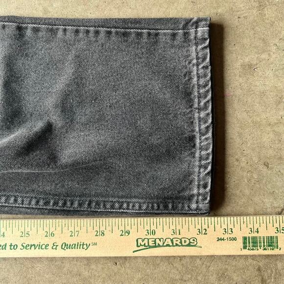 Vintage 90s Black Faded Levi’s 560 Jeans 38x32” (36x32”) - Picture 5 of 8